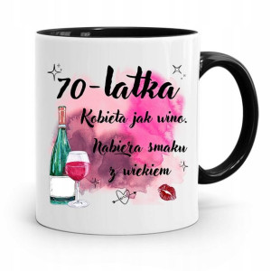 Kubek Czarny Idealny Prezent Na Urodziny 70 70te