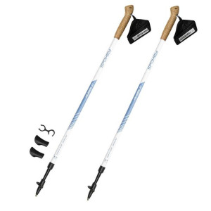 Kijki do nordic walking spokey rubble biało-niebieskie 929463