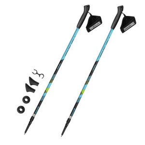 Kijki nordic walking spokey meadow niebiesko-czarno-zielone 929462