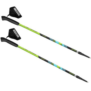 Kijki nordic walking spokey meadow czarno-zielone 929461