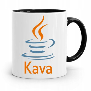 Kubek Czarny Informatyka Programisty Java Kava