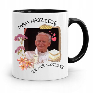 Kubek Czarny Jan Paweł Ii Papież Nie Słodzisz?