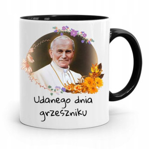Kubek Czarny Jan Paweł Ii Papież Papaj Grzeszniku