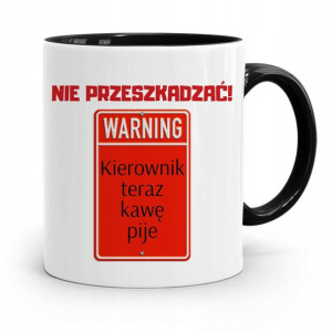 Kubek Czarny Kierownika Nie Przeszkadzać Prezent