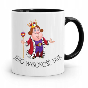 Kubek Czarny Na Dzień Ojca Jego Wysokość Tata