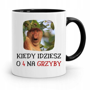 Kubek Czarny Nosacz Janusz O 4 Na Grzyby Prezent
