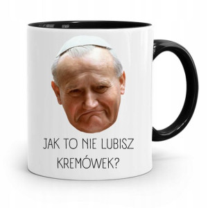 Kubek Czarny Papież Papaj Jan Paweł Ii Prezent