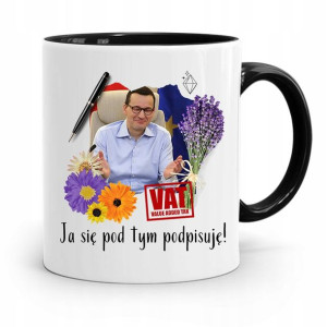 Kubek Czarny Politycy Premier Mateusz Morawiecki