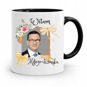 Kubek Czarny Politycy Premier Mateusz Morawiecki