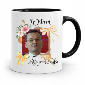 Kubek Czarny Politycy Premier Mateusz Morawiecki