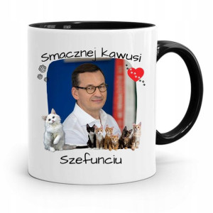 Kubek Czarny Politycy Premier Mateusz Morawiecki