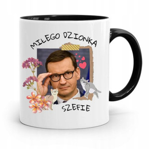 Kubek Czarny Politycy Premier Mateusz Morawiecki