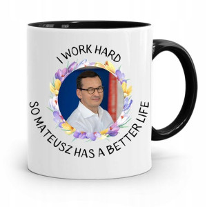 Kubek Czarny Politycy Premier Mateusz Morawiecki