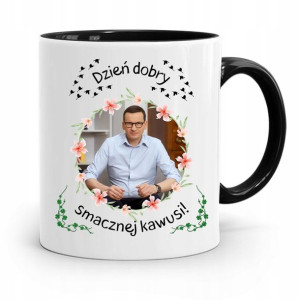 Kubek Czarny Politycy Premier Mateusz Morawiecki