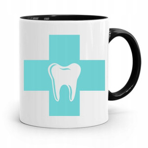 Kubek Czarny Prezent Dentysty Stomatologa Dentist