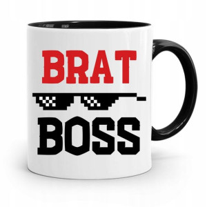 Kubek Czarny Prezent Dla Brata Braciszka Brat Boss