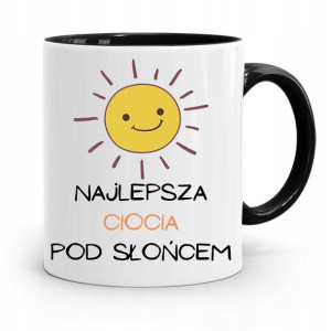 Kubek Czarny Prezent Dla Cioci Najlepsza Ciocia