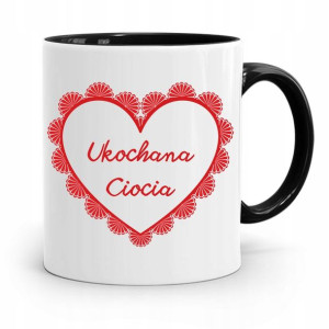 Kubek Czarny Prezent Dla Cioci Ukochana Ciocia