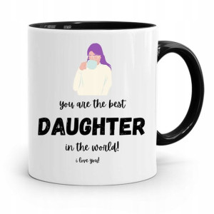 Kubek Czarny Prezent Dla Córki Best Daughter