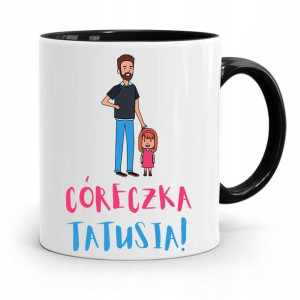 Kubek Czarny Prezent Dla Córki Córeczka Tatusia