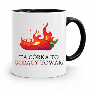Kubek Czarny Prezent Dla Córki Gorący Towar!