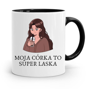 Kubek Czarny Prezent Dla Córki Super Laski