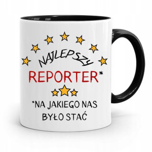 Kubek Czarny Prezent Dla Dziennikarza Reportera