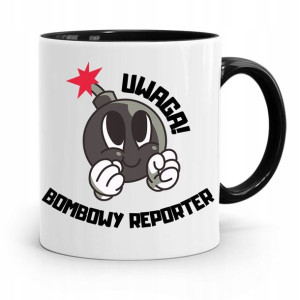 Kubek Czarny Prezent Dla Dziennikarza Reportera