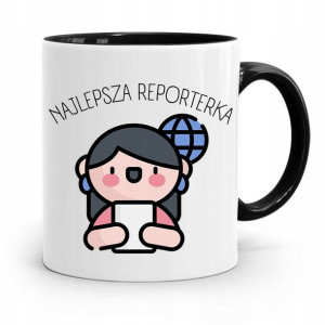 Kubek Czarny Prezent Dla Dziennikarza Reportera