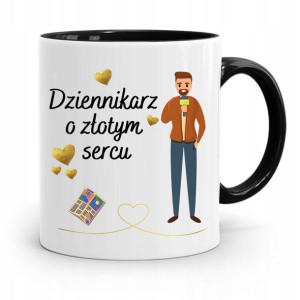 Kubek Czarny Prezent Dla Dziennikarza Reportera
