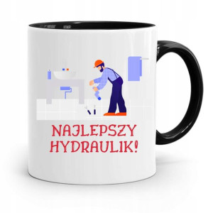 Kubek Czarny Prezent Dla Hydraulika Najlepszy