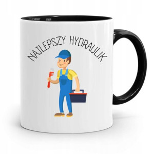 Kubek Czarny Prezent Dla Hydraulika Najlepszy