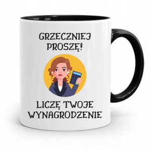Kubek Czarny Prezent Dla Księgowej Księgowego