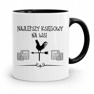 Kubek Czarny Prezent Dla Księgowej Księgowego