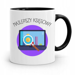 Kubek Czarny Prezent Dla Księgowej Księgowego