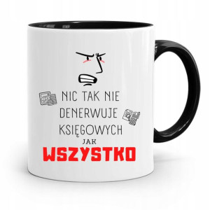 Kubek Czarny Prezent Dla Księgowej Księgowego