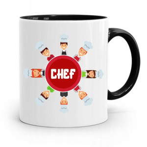 Kubek Czarny Prezent Dla Kucharza Kucharki Chef