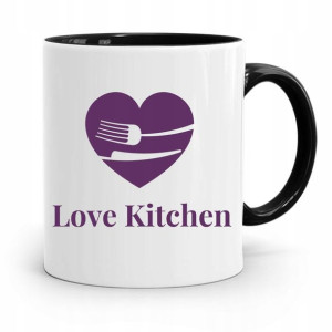 Kubek Czarny Prezent Dla Kucharza Love Kitchen