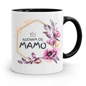 Kubek Czarny Prezent Dla Mamy Kocham Cię Mamo