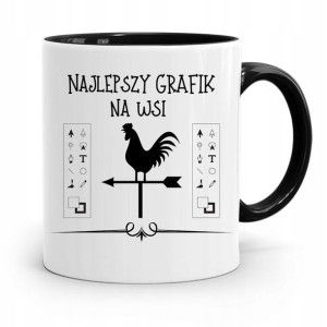 Kubek Czarny Prezent Dla Najlepszego Grafika
