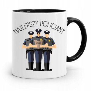 Kubek Czarny Prezent Dla Najlepszego Policjanta