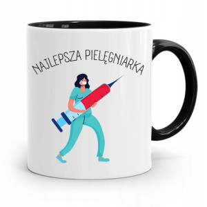 Kubek Czarny Prezent Dla Najlepszej Pielęgniarki