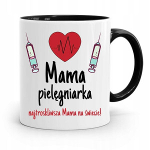 Kubek Czarny Prezent Dla Najtroskliwszej Mamy