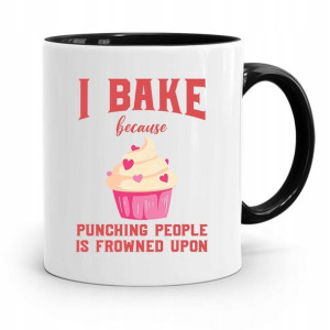 Kubek Czarny Prezent Dla Piekarza I Bake Becasue