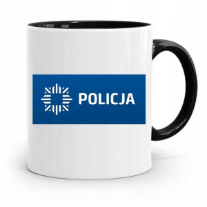 Kubek Czarny Prezent Dla Policjanta Policjantki