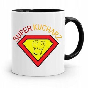 Kubek Czarny Prezent Dla Super Kucharza Kucharki