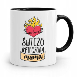 Kubek Czarny Prezent Dla Świeżo Upieczonej Mamy