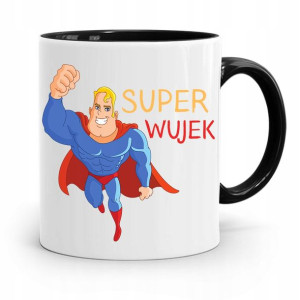 Kubek Czarny Prezent Dla Wujka Super Wujek
