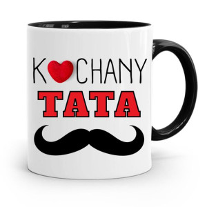 Kubek Czarny Prezent Na Dzień Ojca Kochany Tata