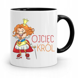 Kubek Czarny Prezent Na Dzień Ojca Ojciec Król